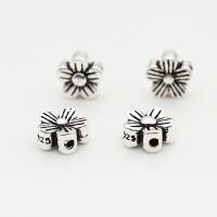 Spacer Beads Jewelry, 925 Sterling Silver, Flower, vintage & DIY & different styles for choice, 7.50x3.60mm, Hole:Approx 1mm, Sold By PC