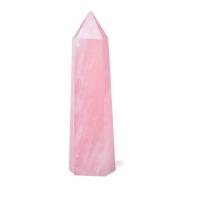 Rose Quartz Point Decoration, polished, pink, Sold By PC