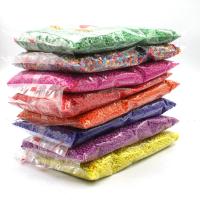 Solid Color Skleněné perličky, Kolo, vypalovací lak, DIY, více barev na výběr, Prodáno By Bag