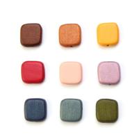 Drvene perle, Schima Superba, Trg, možete DIY, više boja za izbor, 16x16mm, Prodano By PC