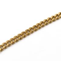 Brass Twist Oval Chain, golden, Sold By m