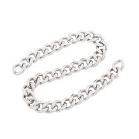 Stainless Steel Curb Chain 304 Stainless Steel silver color Sold By m