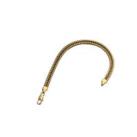 Eisen Armbänder, Eisen Karabinerverschluss, für den Menschen, goldfarben, 6mm, Länge 21 cm, verkauft von PC