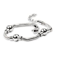 Stainless Steel Jewelry Bracelet 304 Stainless Steel 304 stainless steel lobster clasp for woman silver color Length 21.5 cm Sold By PC