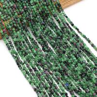 Ruby in Zoisite Beads Flat Round DIY 4mm Sold Per Approx 14.17 Inch Strand