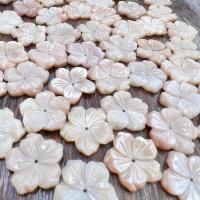 Pink Shell Bead Cap Flower Carved DIY light pink 20mm Sold By PC