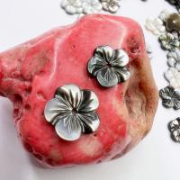 Black Lip Shell Bead Cap, Flower, Carved, DIY & different size for choice, mixed colors, Sold By PC