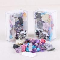 Полудрагоценный камень Минералы Specimen, с Акрил, Нерегулярные, разноцветный, 80x55x32mm, продается Box