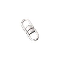 304 Stainless Steel Key Clasp Setting, DIY, original color, 6.80x16.60mm, Sold By PC