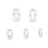 Titanium Steel Interlocking Clasp, DIY & different size for choice, original color, Sold By PC