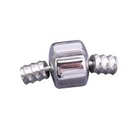Titanium Steel Box Clasp polished DIY original color 19mm Sold By PC
