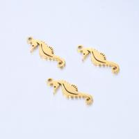 Stainless Steel Animal Pendants 304 Stainless Steel Seahorse Vacuum Ion Plating fashion jewelry Sold By PC