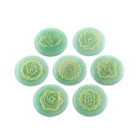 Green Aventurine Decoration Round stoving varnish green 30mm Sold By PC