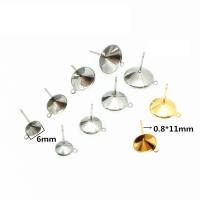 304 Stainless Steel Earring Drop Component Galvanic plating fashion jewelry & polished & DIY & Unisex Sold By Bag