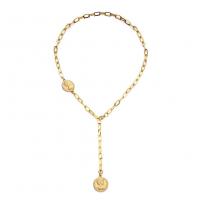 Edelstahl Schmuck Halskette, 304 Edelstahl, Modeschmuck & für Frau, keine, 22mm, Länge:ca. 25.59 ZollInch, verkauft von PC
