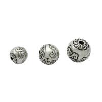 925 Sterling Silver Beads Round vintage & DIY Sold By PC