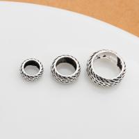 925 Sterling Silver Large Hole Bead, vintage & DIY & different size for choice & hollow, Sold By PC