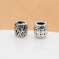 925 Sterling Silver Beads, vintage & DIY & different styles for choice & hollow, 5.60x5.80mm, Hole:Approx 2.9mm, Sold By PC