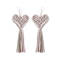 Fashion Fringe Earrings Cotton Thread fashion jewelry & for woman nickel lead & cadmium free Sold By Pair