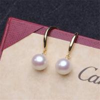 925 Sterling Silver Drop Earring, with Freshwater Pearl, sterling silver earring hook, for woman, more colors for choice, 5-30mm, Sold By Pair