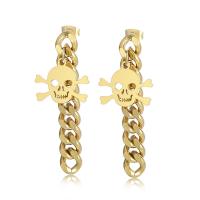 Stainless Steel Drop Earring 304 Stainless Steel stainless steel post pin plated for woman Sold By Pair