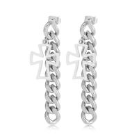 Stainless Steel Drop Earring 304 Stainless Steel stainless steel post pin plated for woman Sold By Pair