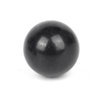 Perle, rund, poliert, DIY & kein Loch, schwarz, 20mm, verkauft von PC