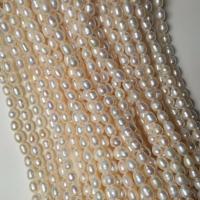 Natürliche Süßwasserperlen Halskette, Natürliche kultivierte Süßwasserperlen, für Frau, weiß, 6-7mm, Länge 40 cm, verkauft von PC