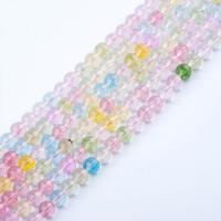 Topaze Perle, rund, poliert, DIY, gemischte Farben, verkauft per 39 cm Strang
