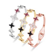 Acier titane bracelet ordinaire, bijoux de mode & pour femme, plus de couleurs à choisir, 58x15x48mm, Vendu par PC