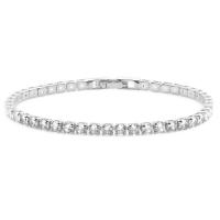Cubic Zirconia Micro Pave Brass Bracelet, plated, different length for choice & micro pave cubic zirconia, more colors for choice, nickel, lead & cadmium free, Sold By PC