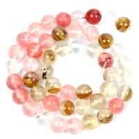 Mixed Gemstone Beads, Round, DIY & different materials for choice & different size for choice, more colors for choice, Sold Per Approx 14.96 Inch Strand