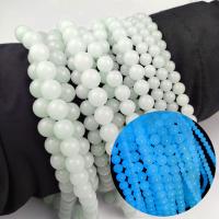 Night-Light Stone Beads Round DIY & luminated Sold Per Approx 14.96 Inch Strand
