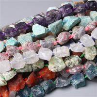 Perles de pierres précieuses mixtes, pierre gemme, Irrégulière, DIY & différents matériaux pour le choix, plus de couleurs à choisir, 18-28mm, Vendu par Environ 14.96 pouce brin