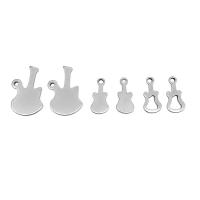 Stainless Steel Pendants, 304 Stainless Steel, Guitar, machine polished, polished & DIY & Unisex & different styles for choice, original color, 100PCs/Bag, Sold By Bag
