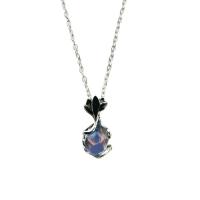 Cink Alloy nakit ogrlice, s Mjesečev, uglađen, Berba & S privjeskom & za žene & pocrniti, izvorna boja, 300x150mm, Dužina 52 cm, Prodano By PC