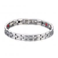 Stainless Steel Jewelry Bracelet, 304 Stainless Steel, fashion jewelry & Unisex, original color, 6.50mm, Length:Approx 7.87 Inch, Sold By PC