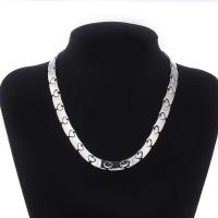 Stainless Steel Jewelry Necklace, 304 Stainless Steel, fashion jewelry & Unisex, original color, 10mm, Length:Approx 19.69 Inch, Sold By PC