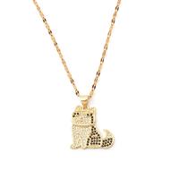 Cubic Zircon Micro Pave Brass Necklace, with 1.96 inch extender chain, Stick, gold color plated, fashion jewelry & different styles for choice & micro pave cubic zirconia & for woman, more colors for choice, nickel, lead & cadmium free, Length:17.71 Inch, Sold By PC