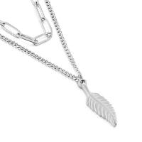 Titanstahl Halskette, Titan Stahl Karabinerverschluss, für Frau, keine, 25x7mm, Länge 43-46 cm, verkauft von PC