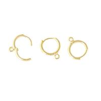 Brass Earring Drop Component, plated, golden, 15x11mm, Sold By PC