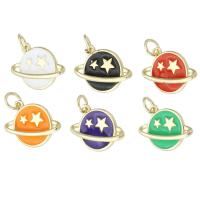 Brass Jewelry Pendants, gold color plated, fashion jewelry & DIY & enamel, more colors for choice, 16x13x3.50mm, Hole:Approx 3mm, 10PCs/Lot, Sold By Lot