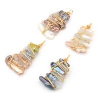 Freshwater Pearl Pendants with Resin & Brass gold color plated Unisex Sold By PC