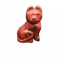 Natural Stone Decoration Cat Carved  Sold By PC