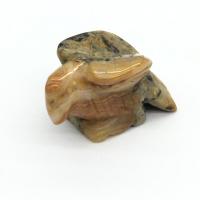 Pedra natural enfeites, Águia, esculpidas, materiais diferentes para a escolha, Mais cores pare escolha, 57.60mm, vendido por PC
