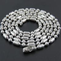Titanium ocel Náhrdelník Chain, unisex & různé velikosti pro výběr, Původní barva, Prodáno By PC