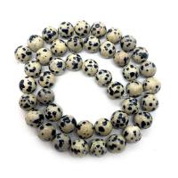 Natural Dalmatian Beads Round DIY mixed colors Sold Per Approx 14.96 Inch Strand