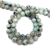 Natural Lotus Jasper Beads, Round, DIY & different size for choice, mixed colors, Sold Per Approx 14.96 Inch Strand