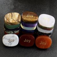 Gemstone Decoration, Ellipse, stoving varnish, different materials for choice, more colors for choice, 20x25mm, Sold By PC