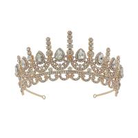 Bridal Tiaras, Tibetan Style, Crown, plated, fashion jewelry & wedding gift & for woman & with rhinestone, more colors for choice, 150x62mm, Sold By PC